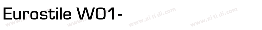 Eurostile W01字体转换